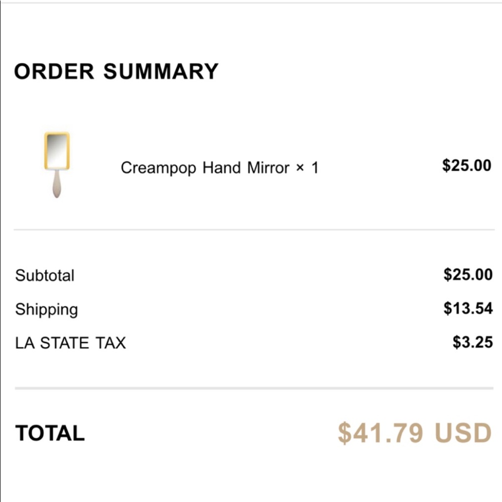 Creampop Hand Mirror